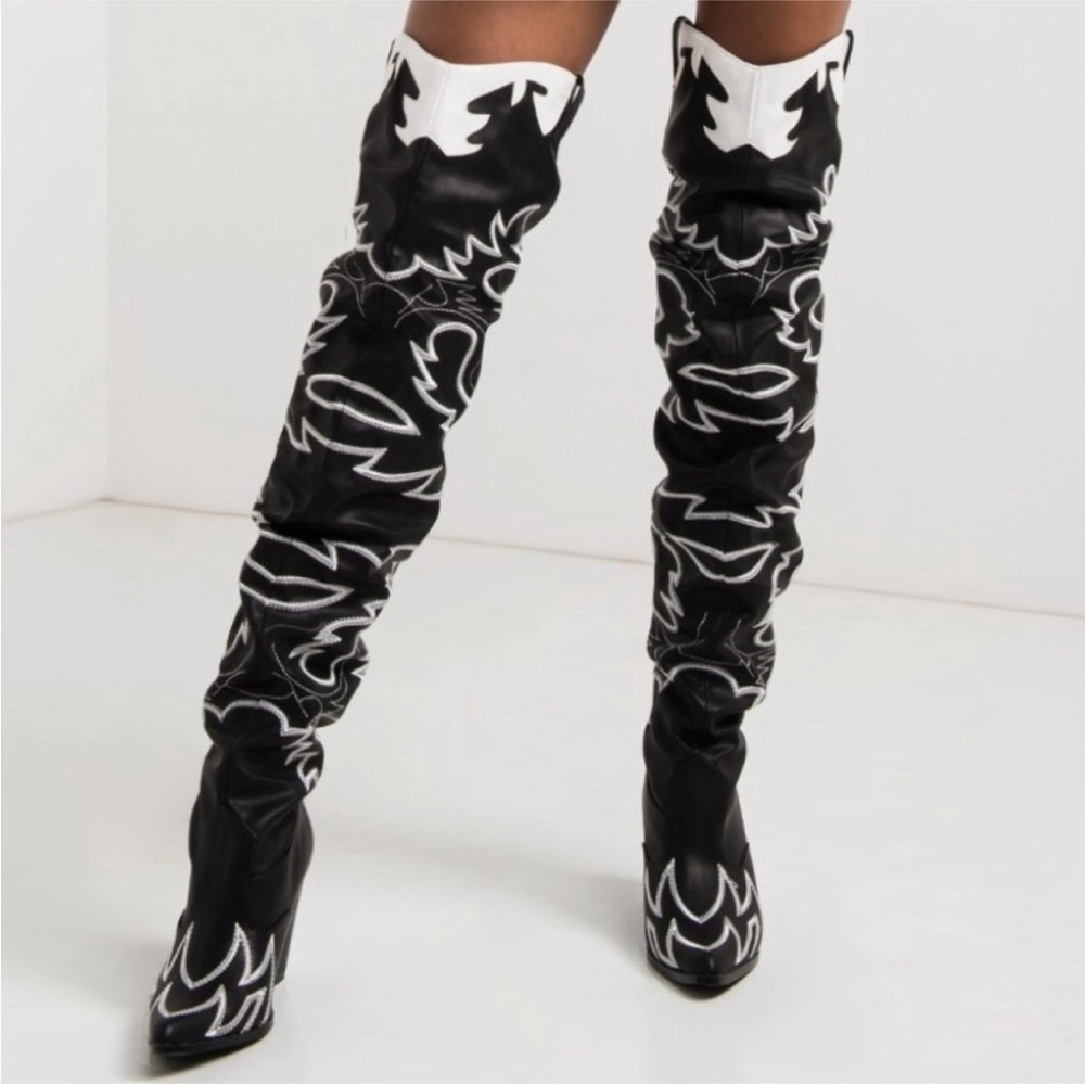 Over the knee Western Cowgirl boots